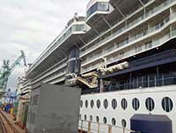 Bahamas Cruise ship Dry dock Life Boat Davit Refit
