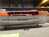 N&U crew inspect Carnival Fascination Lifeboats