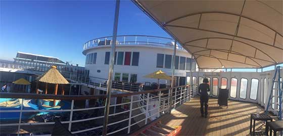 MCruise Ship Canopy Installed